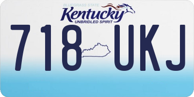KY license plate 718UKJ