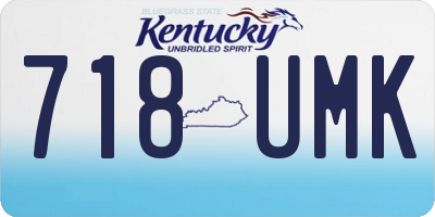 KY license plate 718UMK