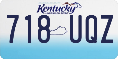 KY license plate 718UQZ