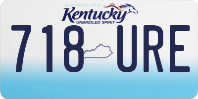 KY license plate 718URE