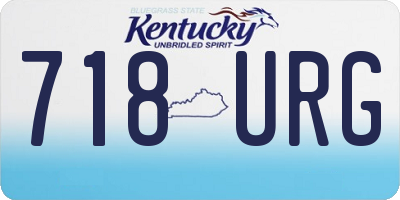 KY license plate 718URG