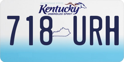 KY license plate 718URH