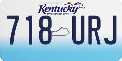 KY license plate 718URJ