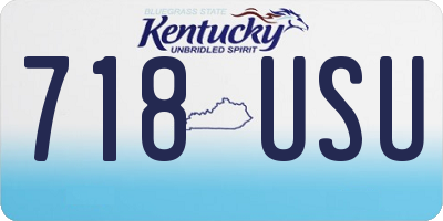KY license plate 718USU