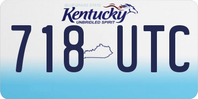 KY license plate 718UTC