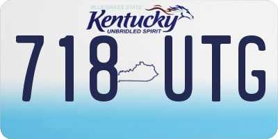 KY license plate 718UTG