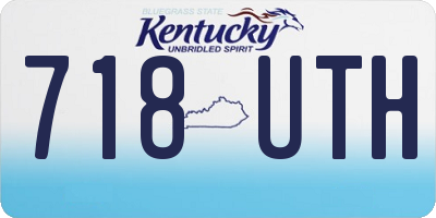 KY license plate 718UTH