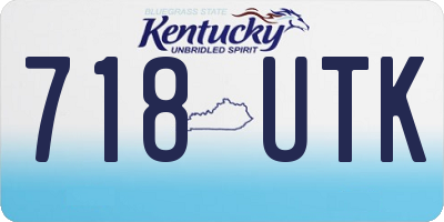 KY license plate 718UTK