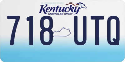 KY license plate 718UTQ