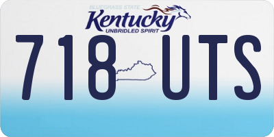 KY license plate 718UTS