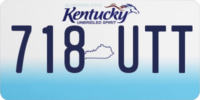 KY license plate 718UTT