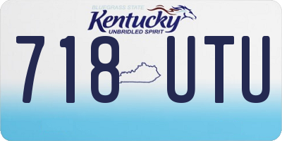 KY license plate 718UTU