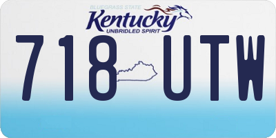 KY license plate 718UTW