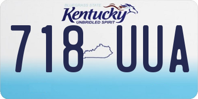 KY license plate 718UUA
