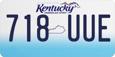 KY license plate 718UUE