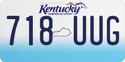 KY license plate 718UUG