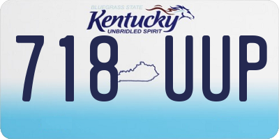 KY license plate 718UUP