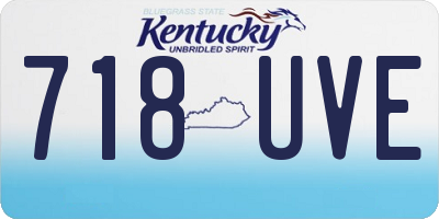 KY license plate 718UVE
