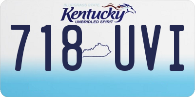KY license plate 718UVI