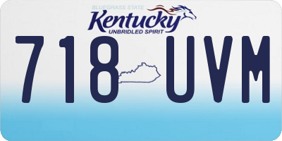 KY license plate 718UVM