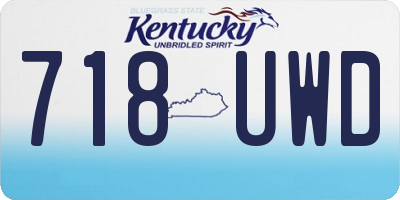 KY license plate 718UWD
