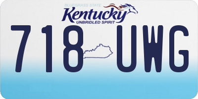 KY license plate 718UWG