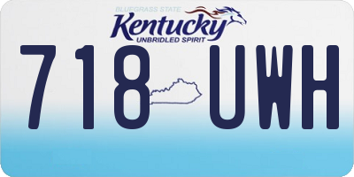 KY license plate 718UWH