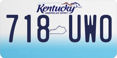 KY license plate 718UWO