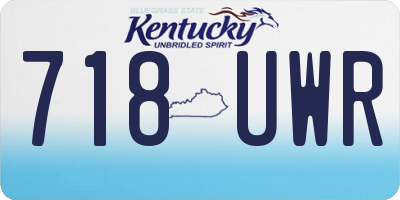 KY license plate 718UWR