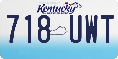 KY license plate 718UWT