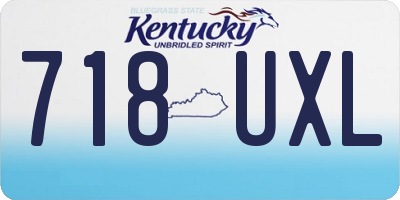 KY license plate 718UXL