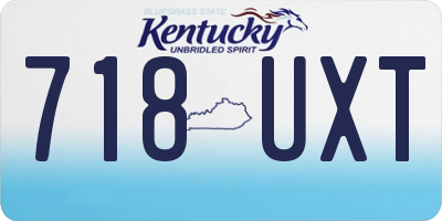 KY license plate 718UXT