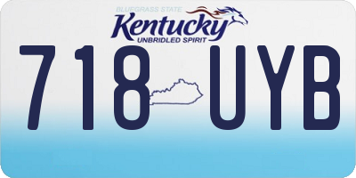 KY license plate 718UYB