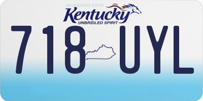 KY license plate 718UYL