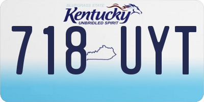 KY license plate 718UYT