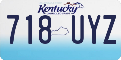 KY license plate 718UYZ