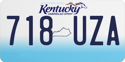 KY license plate 718UZA