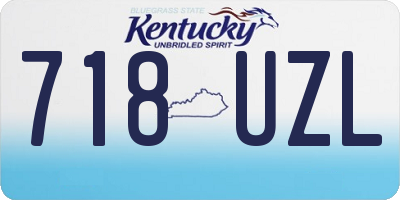 KY license plate 718UZL
