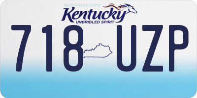 KY license plate 718UZP