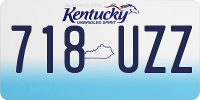 KY license plate 718UZZ