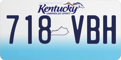 KY license plate 718VBH