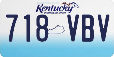 KY license plate 718VBV