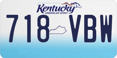 KY license plate 718VBW