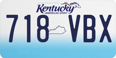 KY license plate 718VBX