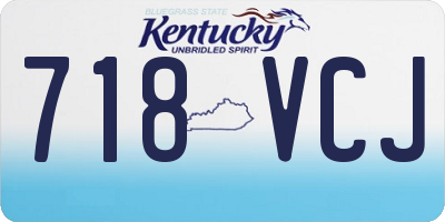 KY license plate 718VCJ