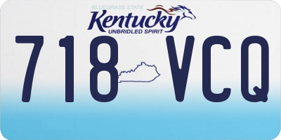 KY license plate 718VCQ
