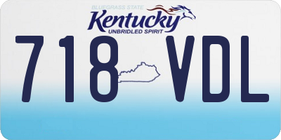 KY license plate 718VDL