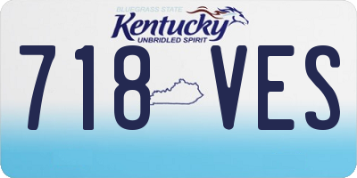 KY license plate 718VES