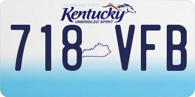 KY license plate 718VFB