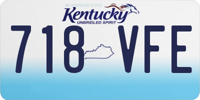 KY license plate 718VFE